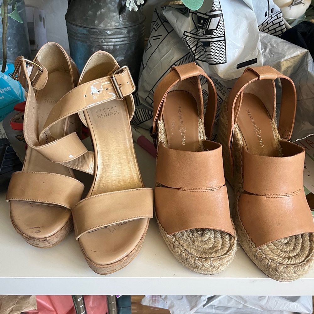Stuart Weitzman and Treasure and Bond Wedges 5.5